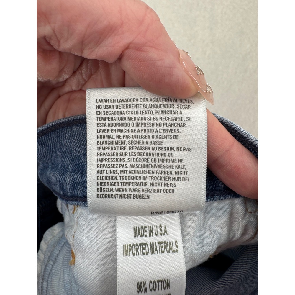 Citizens of Humanity Georgia High Rise Bootcut Split Hem Jeans Blue 25 - Picture 8 of 14